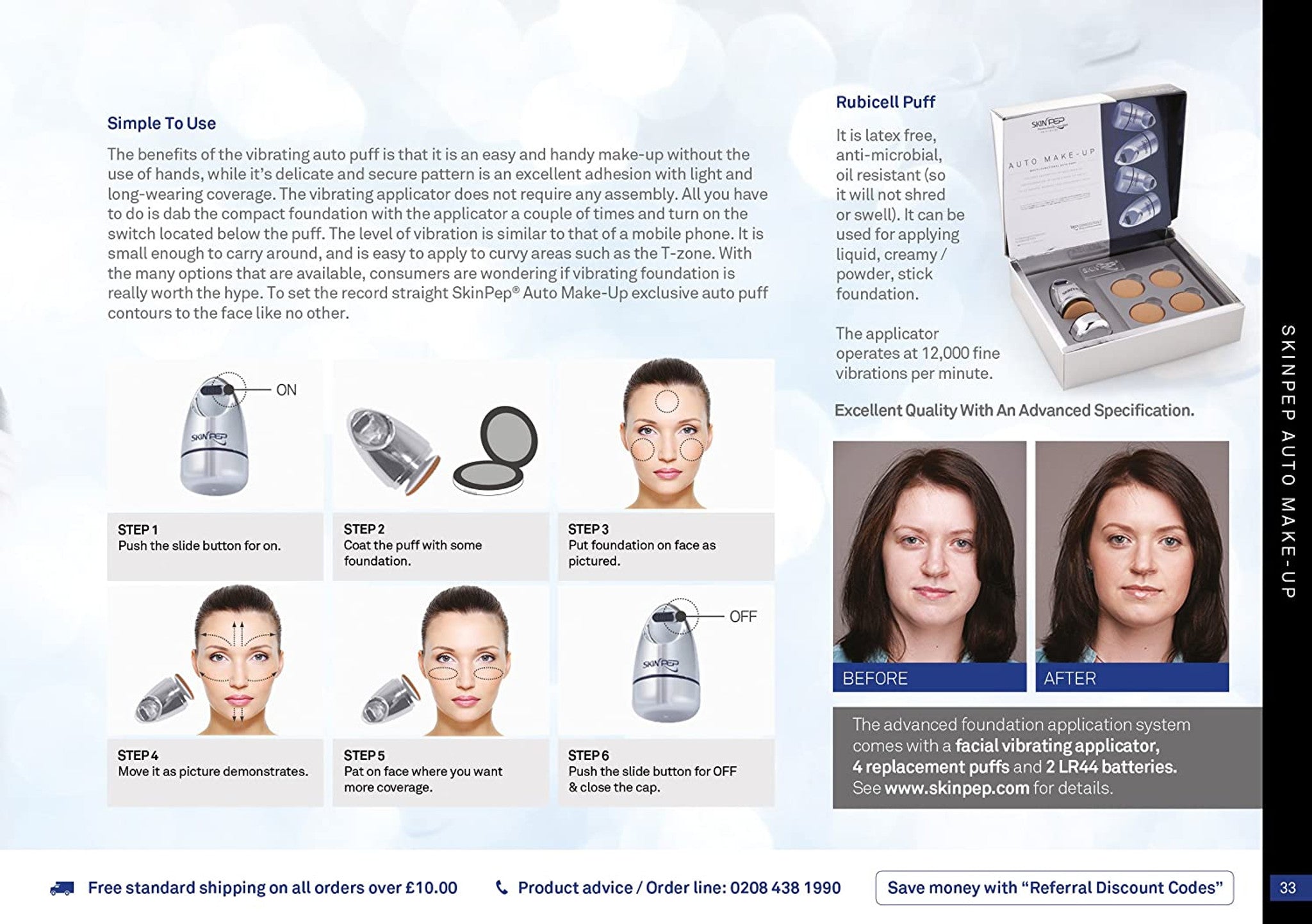 Electronic" Auto Make-Up" Applicator Device