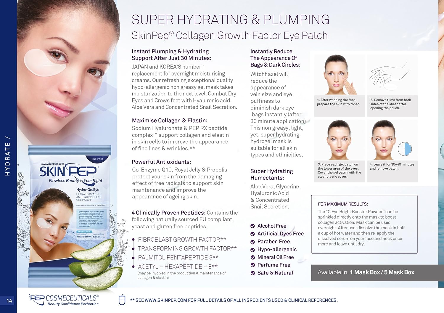 Collagen Glow Eye Mask (Peptide & Antioxidant Infused Gel Mask)