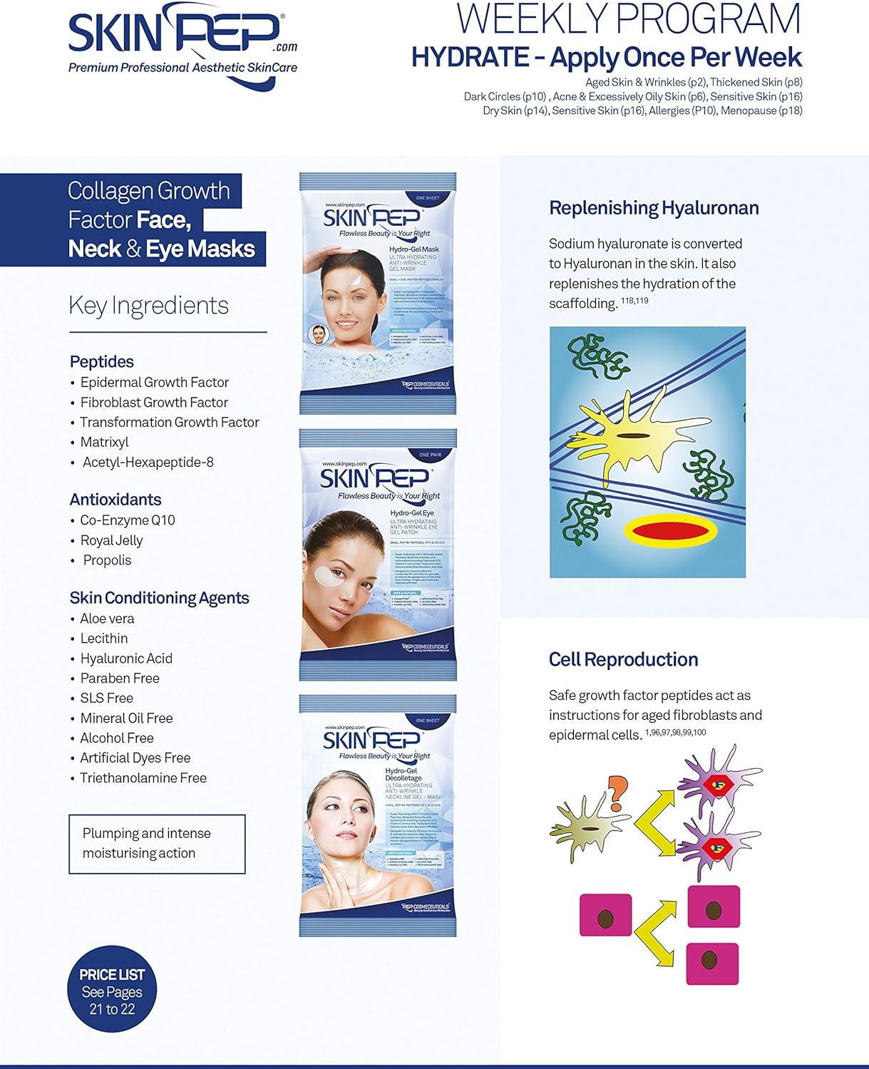 Collagen Decolletage Glow Mask (Peptide & Antioxidant Infused Gel Mask)