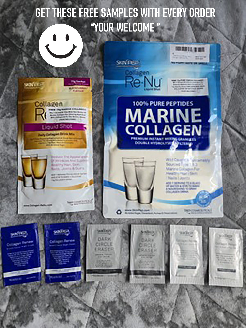 Collagen Peptides Powder | Organic Grass-Fed Bovine Hydrolysate | 1000 Dalton | 400mg Vitamin C | SkinPep