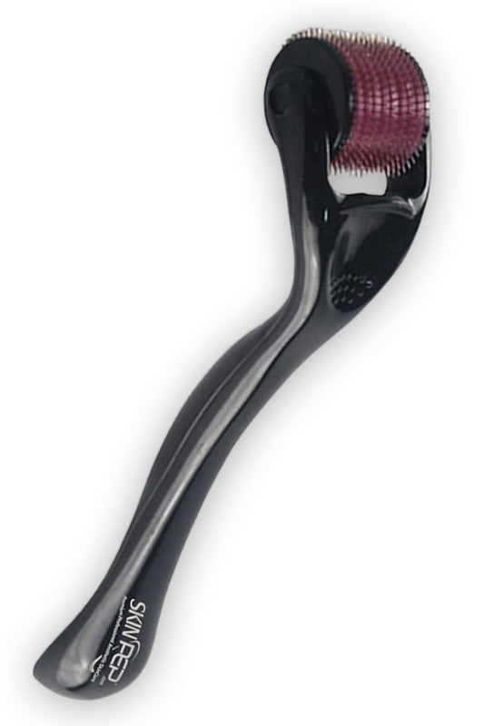 Derma Roller For Beard & Hair - 540 Titanium & Gold Micro Needles 0.30mm - 3.0mm By SkinPep®