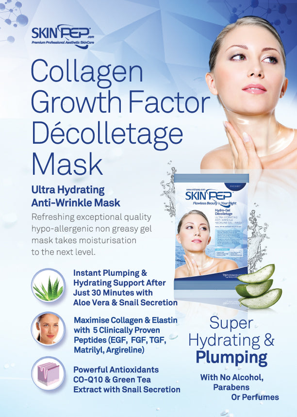 Collagen Decolletage Glow Mask (Peptide & Antioxidant Infused Gel Mask)