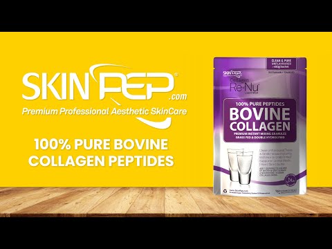 Collagen Peptides Hydrolysate Bovine Powder + 400mg Vit C - Halal Certified SkinPep