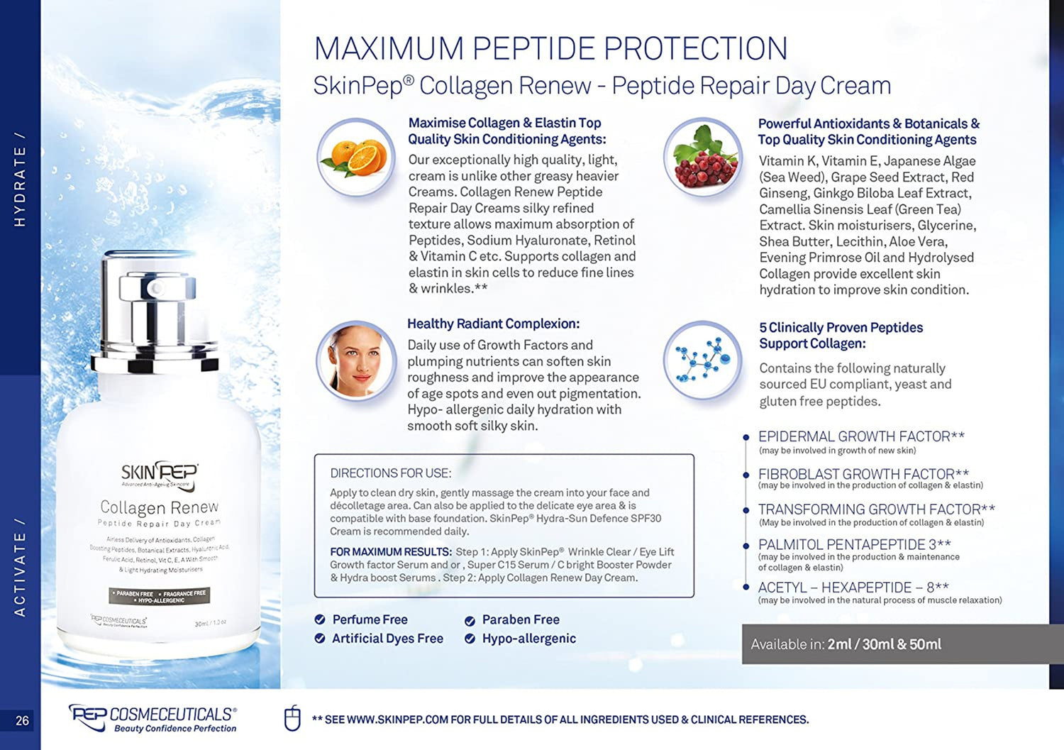 Collagen ReNew Day Cream (Peptide Growth Factors)