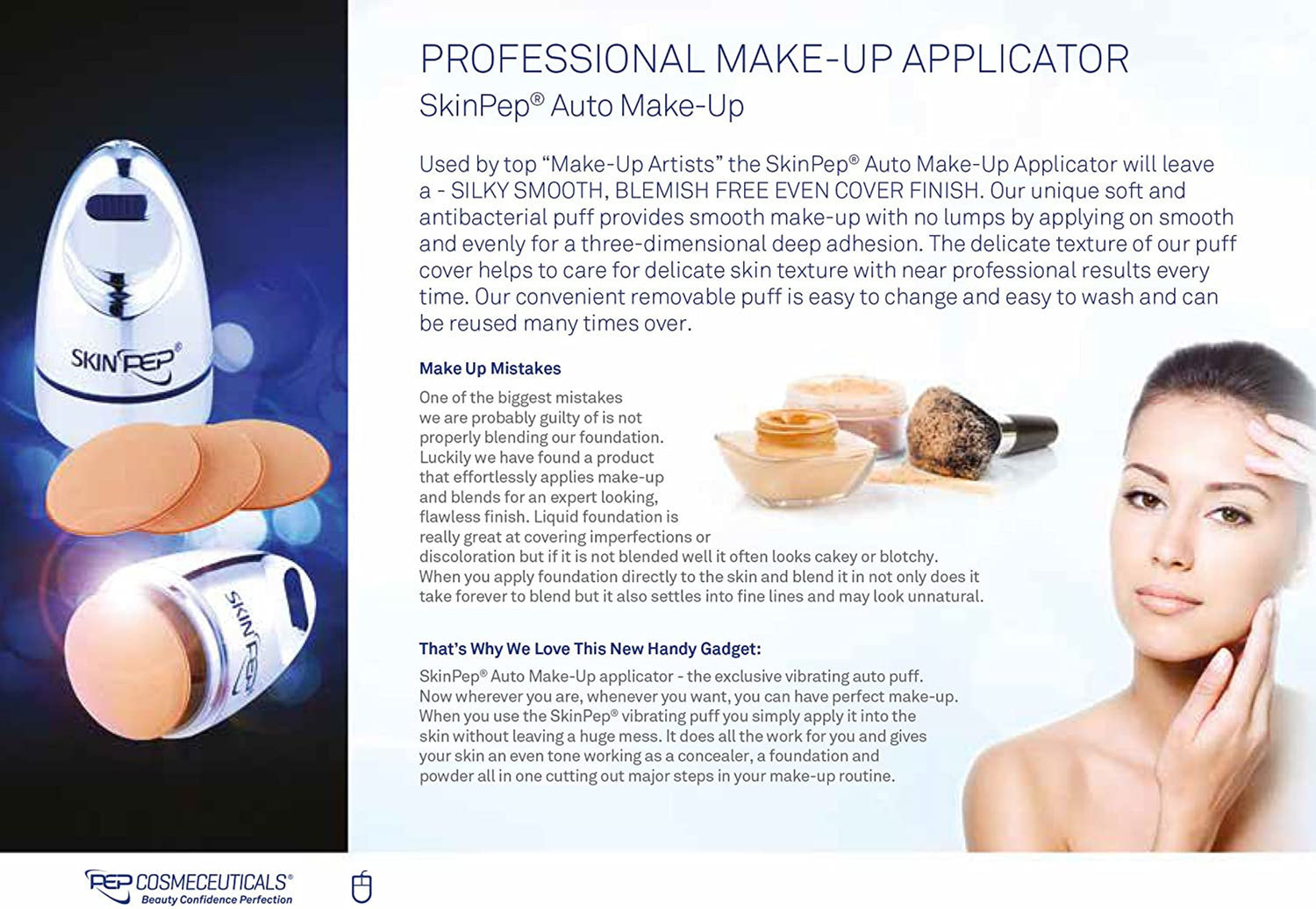 Electronic&quot; Auto Make-Up&quot; Applicator Device