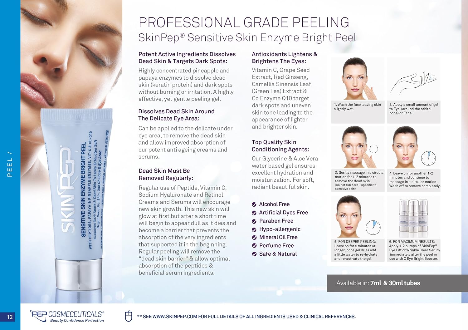 Sensitive Skin Enzyme Glow Peel (Pinapple, Paypaya, Lactic Acid &amp; Antioxidants)