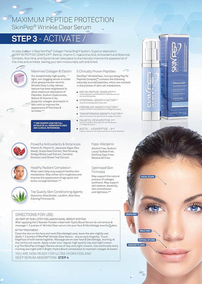Wrinkle Clear (Peptide Growth Factor Repair) Day Serum