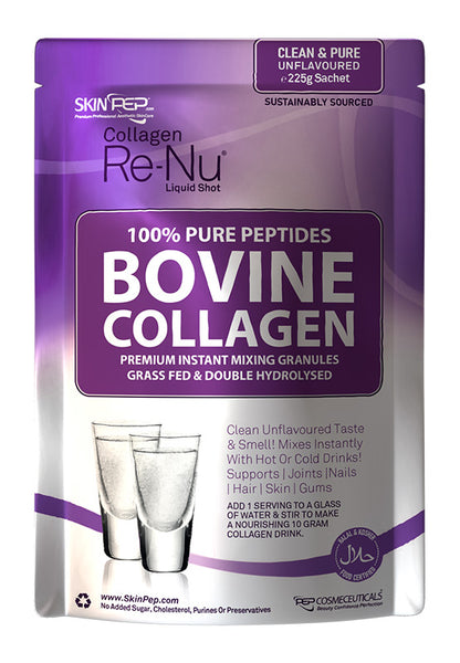 Bovine Collagen Peptides Hydrolysate Powder Granules 100% Pure - Halal Certified
