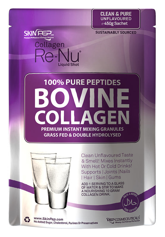 Bovine Collagen Peptides Hydrolysate Powder Granules 100% Pure - Halal Certified