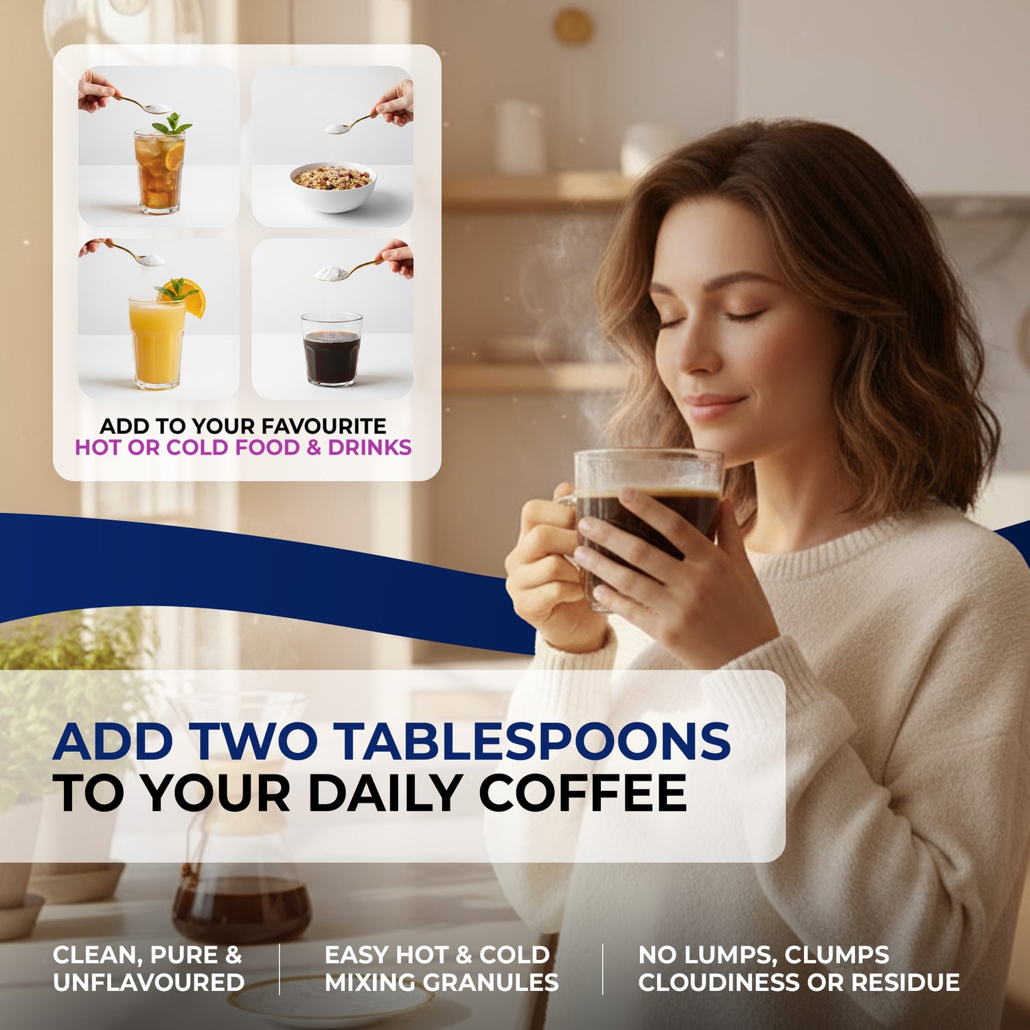 Collagen Peptides Powder | Organic Grass-Fed Bovine Hydrolysate | 2000 Dalton | 400mg Vitamin C | SkinPep