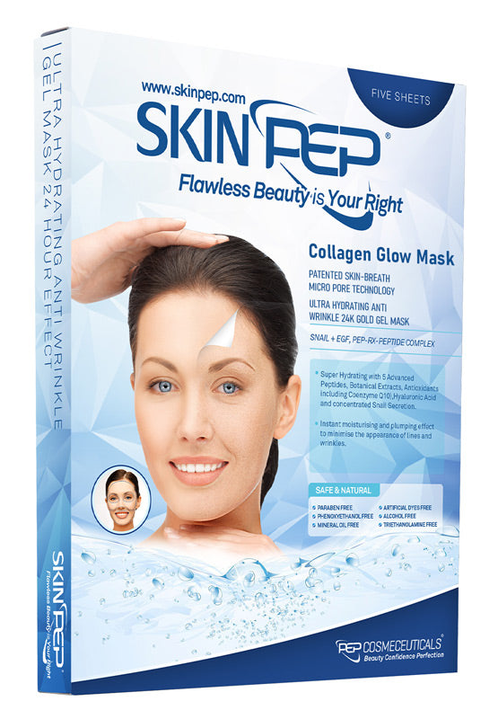 Collagen Glow Face Mask (Peptide &amp; Antioxidant Infused Gel Mask)