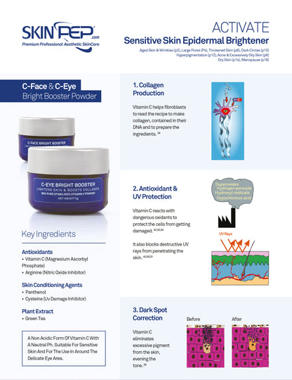 Vitamin C Serum Booster + Hydra Boost - (Vit C Powder + Hyaluronic Acid Serum)