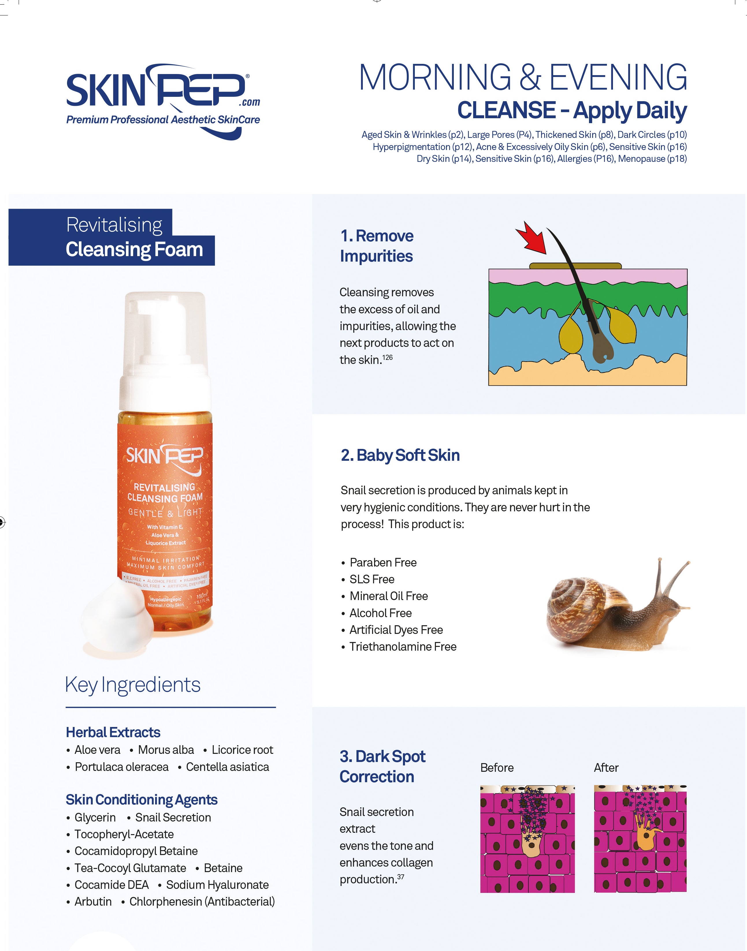 Revitalising Cleansing Foam (Snail Secretion &amp; Antioxidant Infused)