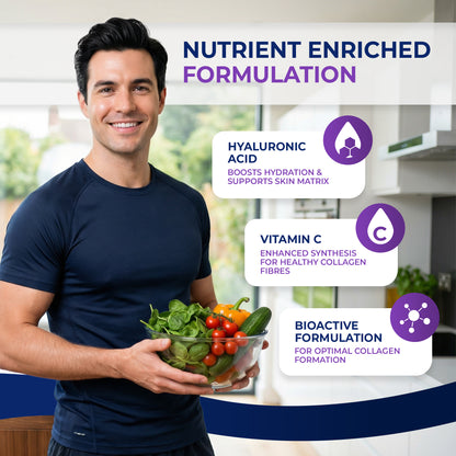 Ultra Purified Collagen Peptide Complex Capsules | 2000 Dalton Bioactive Vitamin C Enhanced Synthesis |Triple Filtered, Double Hydrolysed | Grass Fed Bovine Collagen Supplement For Women &amp; Men | SkinPep