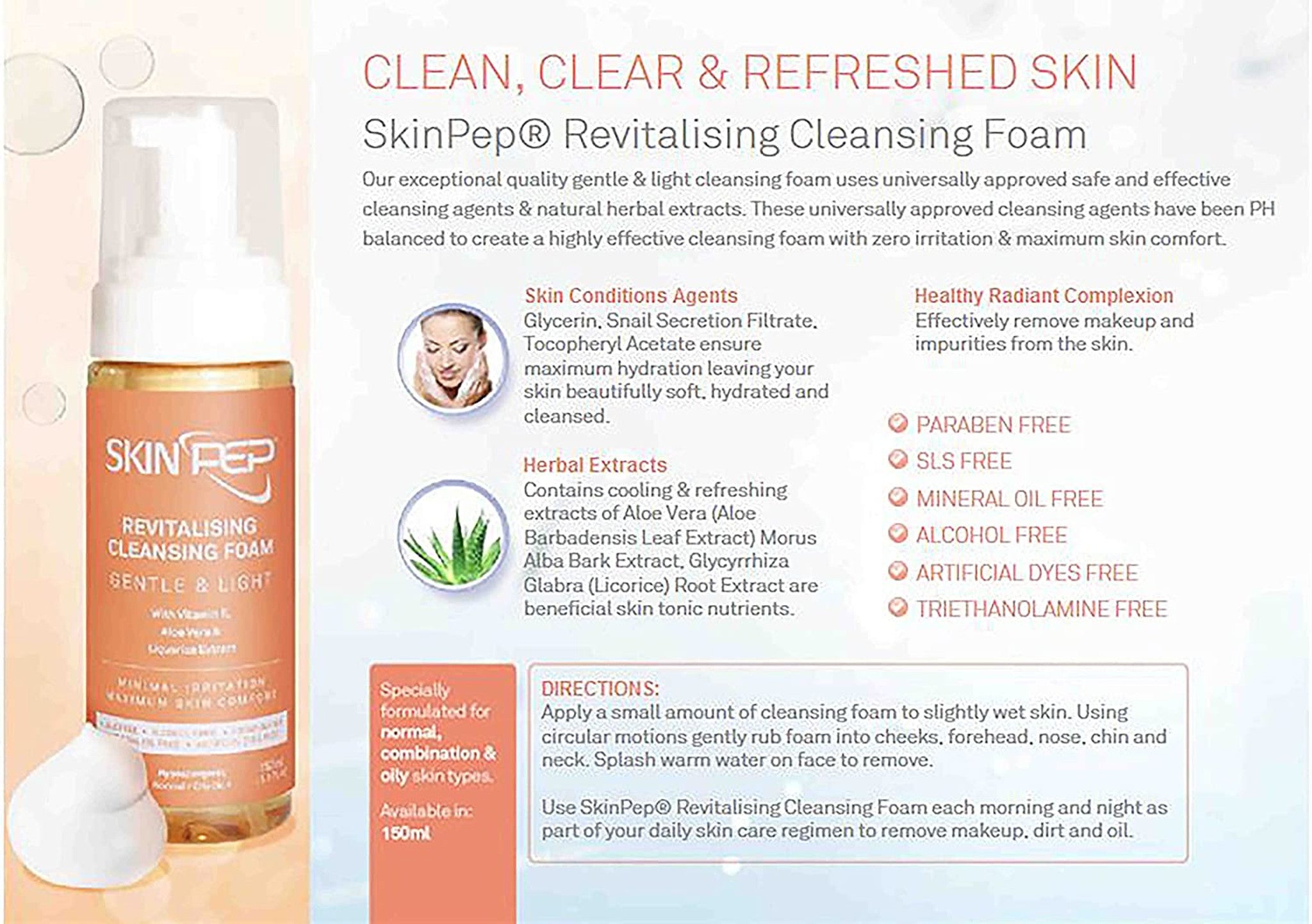 Revitalising Cleansing Foam (Snail Secretion &amp; Antioxidant Infused)