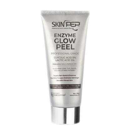 Enzyme Glow Peel |  Beautiful and Vibrant Skin | Pineapple and Papaya Enzymes | Peptides + Glycolic Acid And Lactic Acid | Vitamin C | Gentle &amp; Safe Peeling Gel | Korean Made Glow By SkinPep®