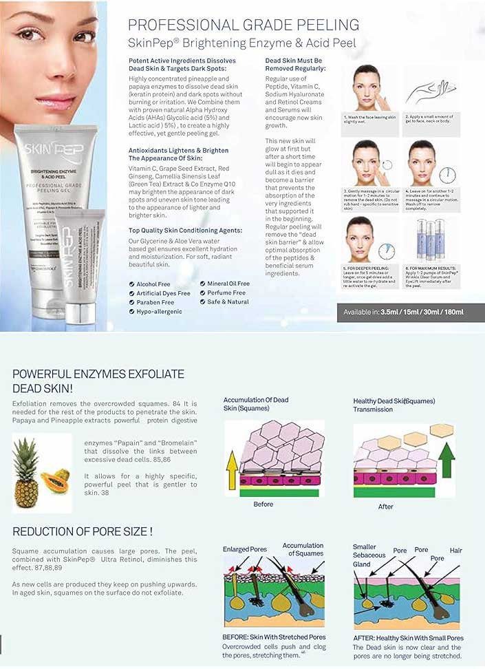 Brightening Enzyme &amp; Acid Glow Peel - (Pinapple, Paypaya, Glycolic Acid, Lactic Acid &amp; Antioxidants)